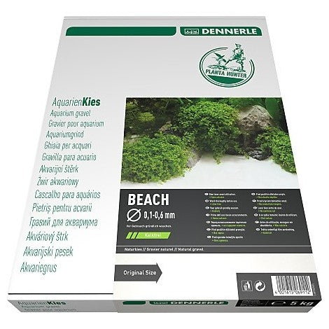 Pietris pentru acvariu Dennerle Natural Gravel Beach 0.1-0.6mm Super Fine Sand