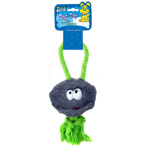 Jucarie pentru caini piatra cu sfoara Soleil 35 cm