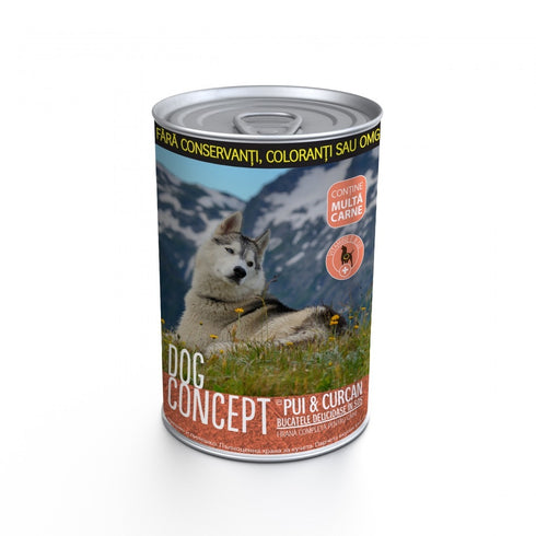 Hrana umeda pentru caini Dog Concept cu curcan si pui 415 g