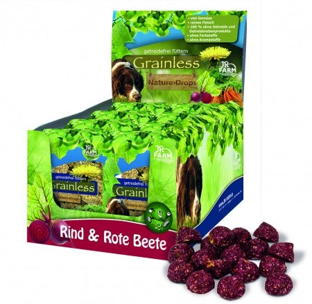 Recompense pentru caini Jr Farm cu vita si sfecla rosie 30 g