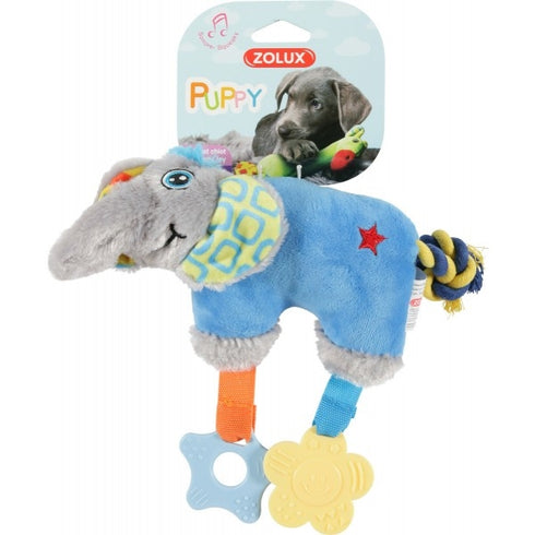 Jucarie pentru caini Plus Elefant Bleu