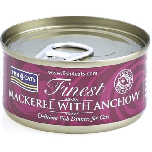 Hrana umeda pentru pisici Fish4cats Finest File Macrou&Ansoa 70g