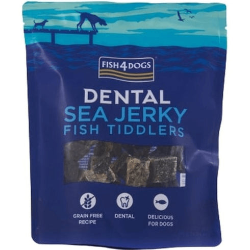 Recompensa pentru caini Fish4Dogs Dental Snack Sea Jerky Fish Tiddlers 115g