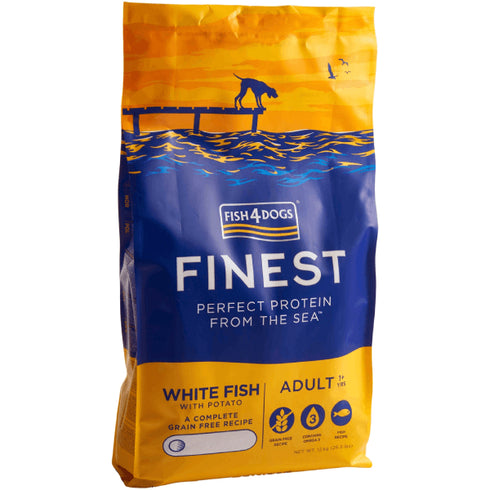 Hrana uscata pentru caini Fish4Dogs Finest Adult Large Peste alb & Cartof 1.5kg