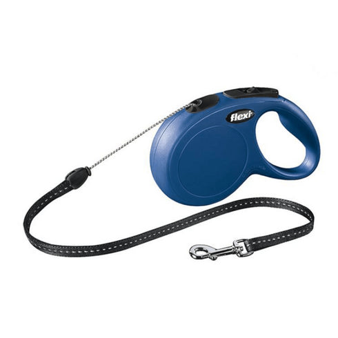 Lesa retractabila Flexi New Classic Snur M 8M Albastru