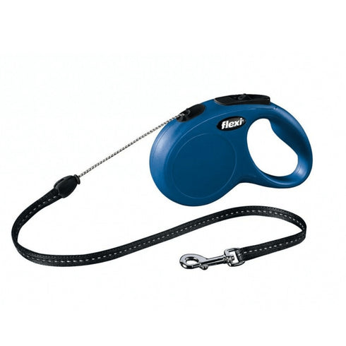 Lesa retractabila Flexi New Classic Snur S 5M Albastru