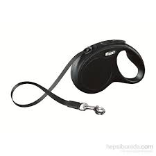 Lesa retractabila Flexi New Classic Banda Negru 5m
