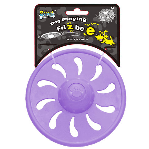 Jucarie pentru caini Soleil Frisbee mov 15 cm