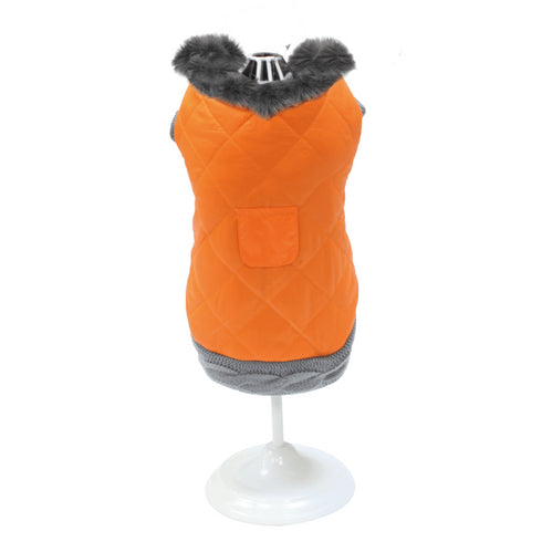 Geaca pentru caini Croci Mixed Orange 25cm