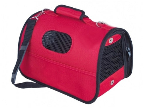 Geanta rosie de transport pentru caini si pisici Pet Expert Sport 48 x 28 x 28 cm