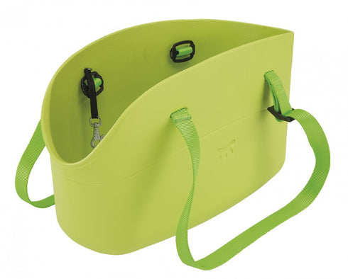 Geanta verde de transport pentru caini si pisici Ferplast With Me 43.5x21.5x27cm
