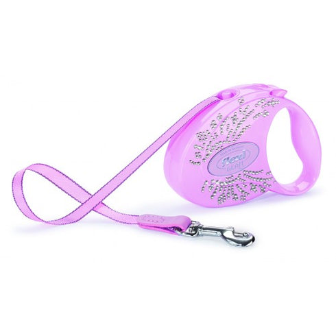 Lesa Flexi Glam S Wings cu Cristale Swarovski Roz