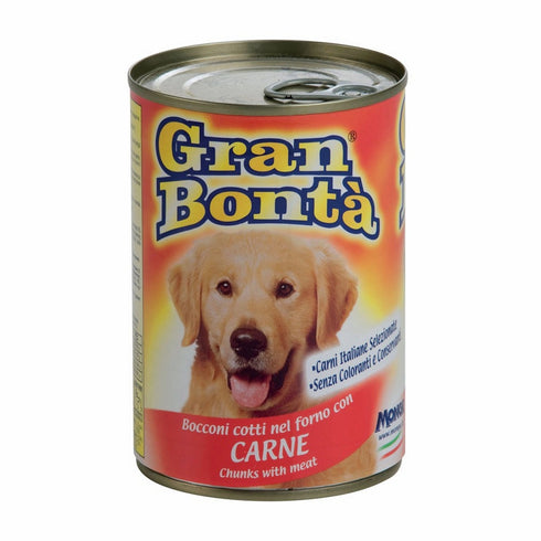 Hrana umeda pentru caini Gran Bonta cu carne 400 g