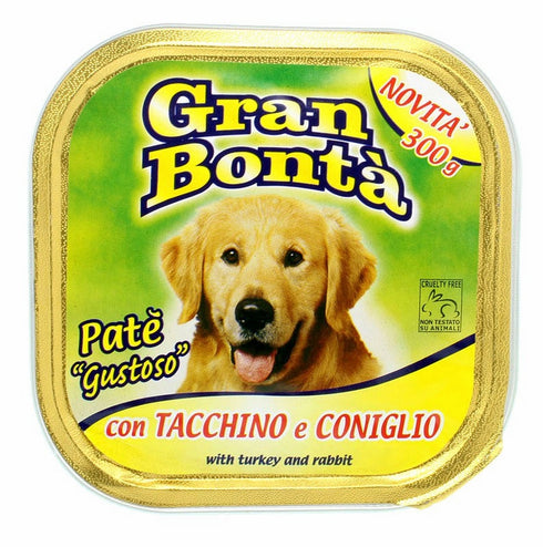 Hrana umeda pentru caini Gran Bonta cu iepure 300 g