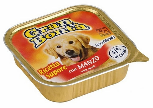 Hrana umeda pentru caini Gran Bonta cu vita 150 g