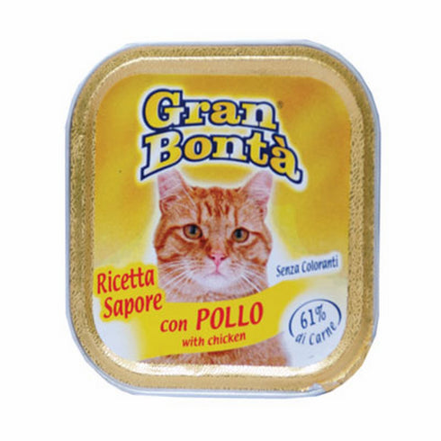 Hrana umeda pentru pisici Gran Bonta cu pui 100 g