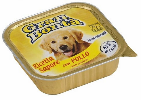 Hrana umeda pentru caini Gran Bonta cu pui 150 g