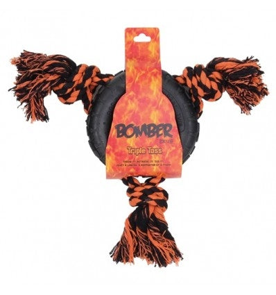 Jucarie pentru caini Hagen Bomber Triple Toss 13.5x30 cm