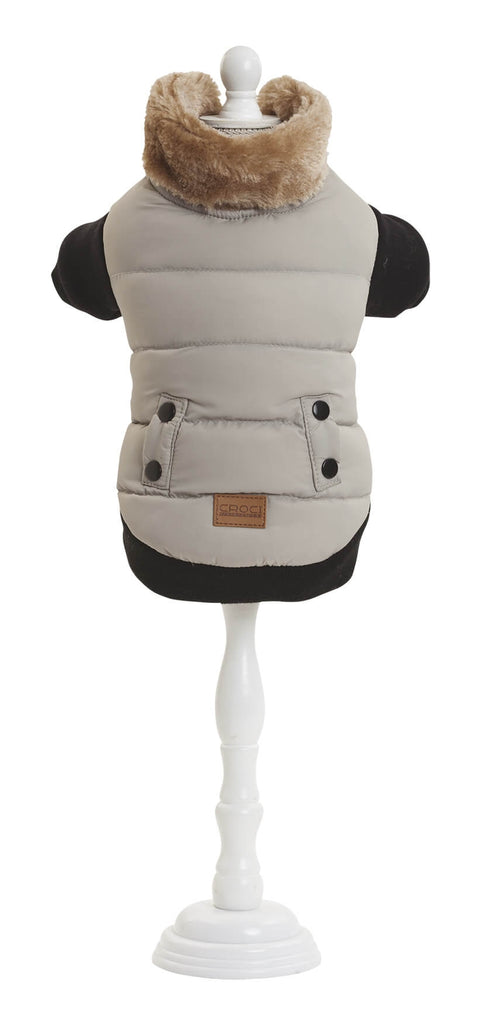 Haina captusita pentru caini Cool Guy Gri 40 cm