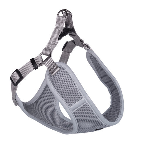 Ham reglabil pentru caini Nobby Mesh Reflect M 48-56 cm Grey