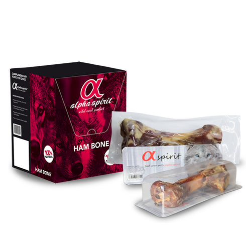 Recompensa pentru caini Alpha Spirit os cu sunca