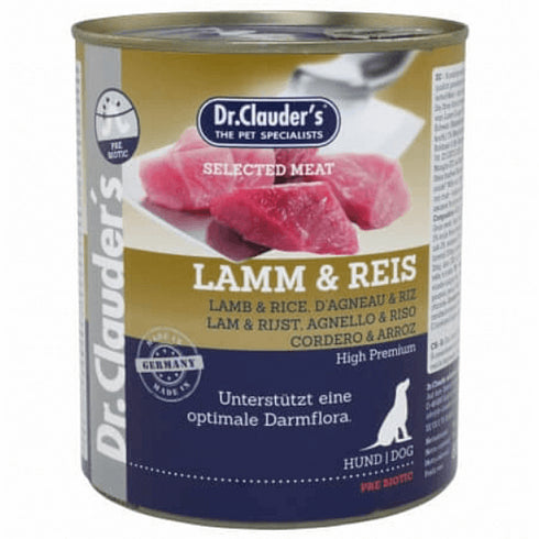 Hrana pentru caini Dr. Clauder's Selected Meat Miel si Orez 800g