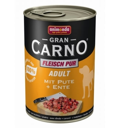 Hrana umeda pentru caini Grancarno cu curcan si rata 400 g