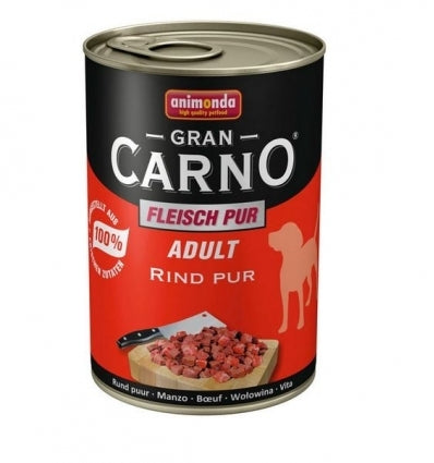 Hrana umeda pentru caini Grancarno Adult cu vita 400 g