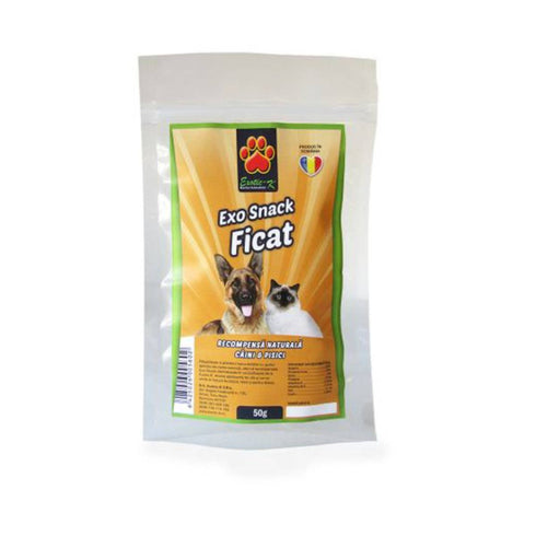 Recompensa pentru caini si pisici EXO Ficat liofilizat 50 g