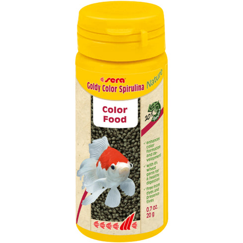 Hrana pentru pesti Sera Goldy Color Spirulina 50 ml