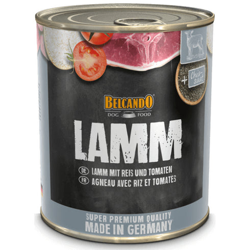 Hrana umeda pentru caini Belcando Adult Miel orez si rosii 800g