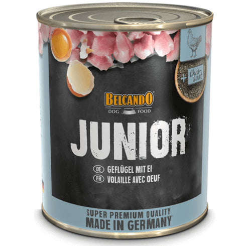 Hrana umeda pentru caini Belcando Junior Pasare si Oua 800g