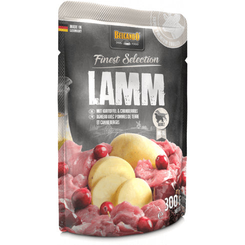 Hrana umeda pentru caini Belcando Miel cartof si afine 300g