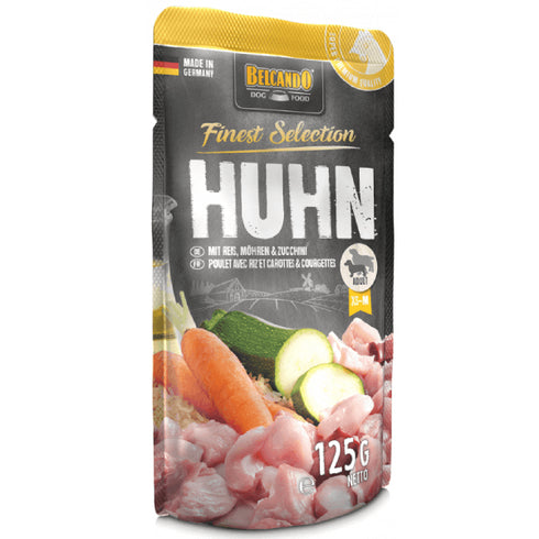 Hrana umeda pentru caini Belcando Pui orez si morcov 125g