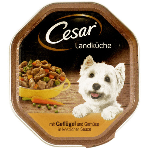 Hrana umeda pentru caini Cesar cu Pasare si Legume 150gr