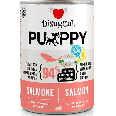 Hrana umeda pentru caini Disugual Dog Puppy Monoprotein Somon 400g