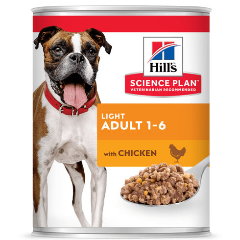 Hrana umeda pentru caini Hill's Science Plan Adult Light Pui 370g