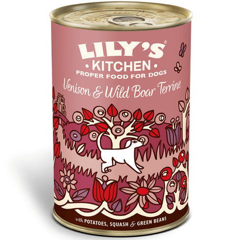 Hrana umeda pentru caini Lily's Kitchen Dog Caprioara&Mistret 400g