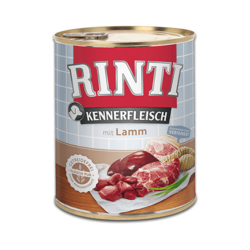 Hrana umeda pentru caini Rinti Adult cu miel 800 g
