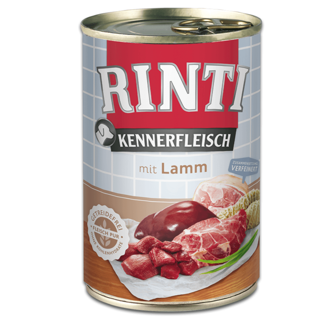 Hrana umeda pentru caini Rinti cu miel 400 g - Animax