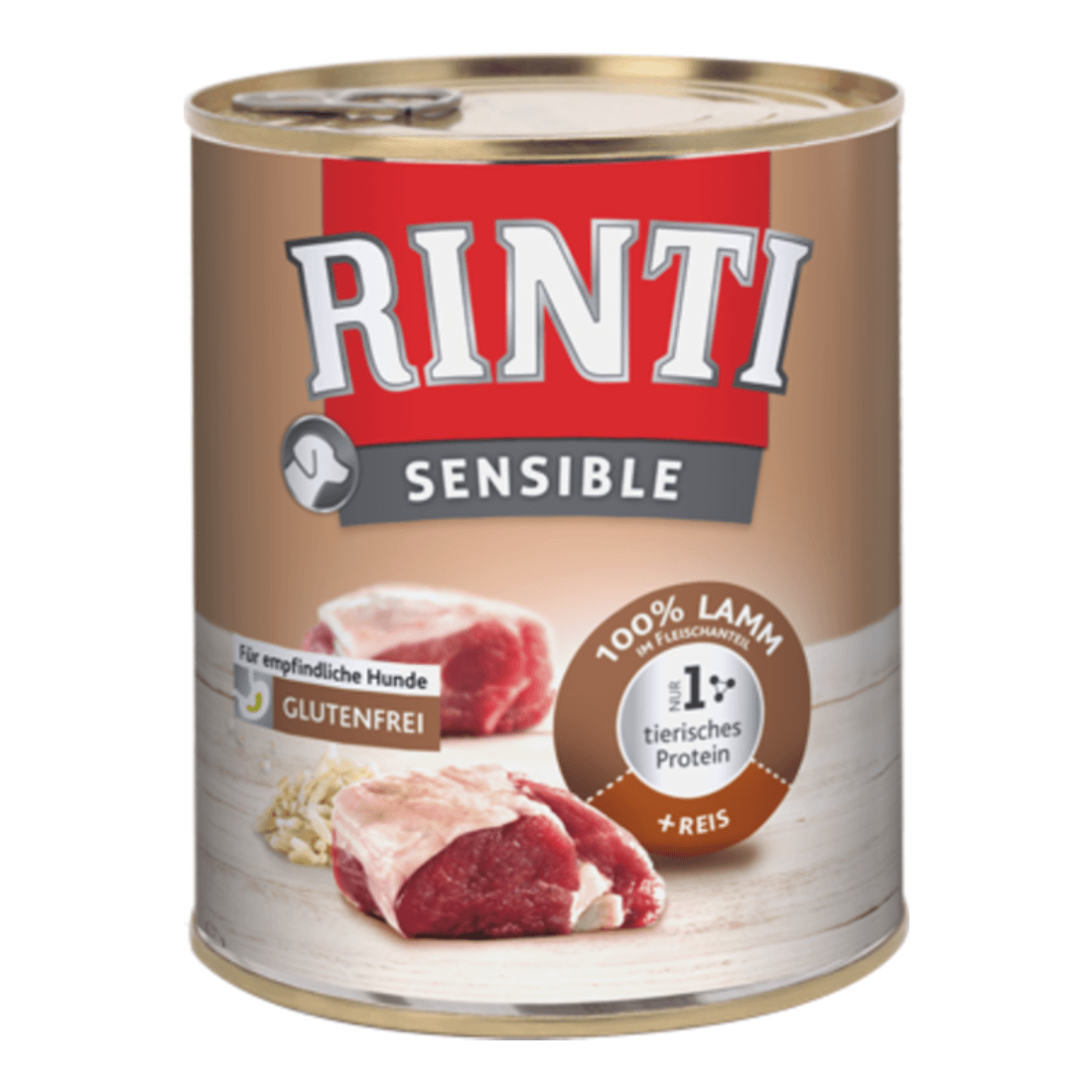 Hrana umeda pentru caini Rinti Sensible cu miel si orez 800 g - Animax