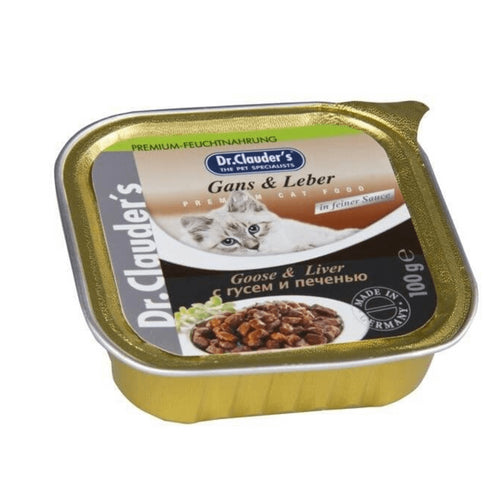Hrana umeda pentru pisici Dr. Clauder's Cat Alucap Gasca si Ficat 100g