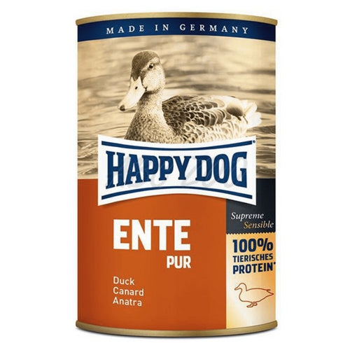 Hrana umeda pentru caini HAPPY DOG ENTE PUR 400 gr