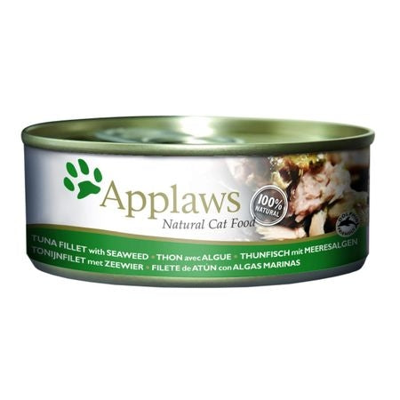 Hrana umeda pentru pisici, Applaws, Ton si Alge Marine in Aspic, conserva 70 g