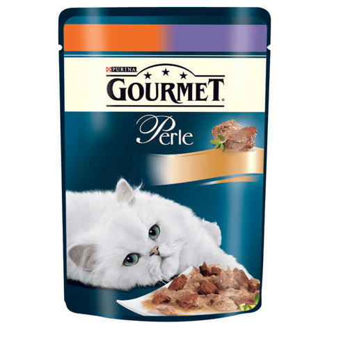 Hrana umeda pentru pisici Gourmet Perle Duo Curcan si Miel 85 gr