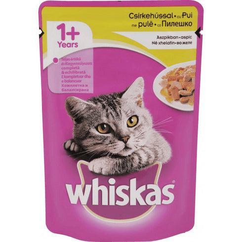 Hrana umeda pentru pisici adulte Whiskas Pui 100g