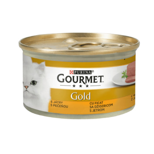 Hrana umeda pentru pisici Gourmet Gold Mousse Ficat 85 gr