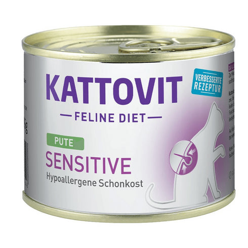 Hrana umeda pentru pisici Kattovit Sensitive Pui 185g