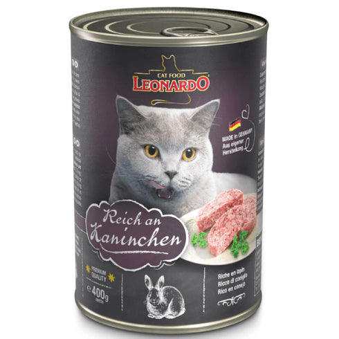 Hrana umeda pentru pisici Leonardo Iepure 400g