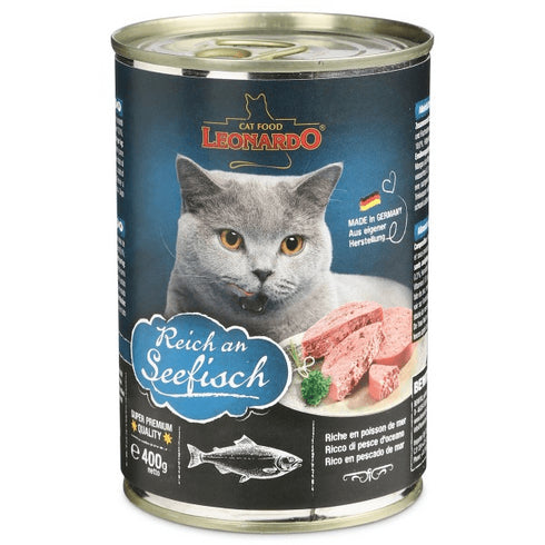Hrana umeda pentru pisici Leonardo cu peste oceanic 400g